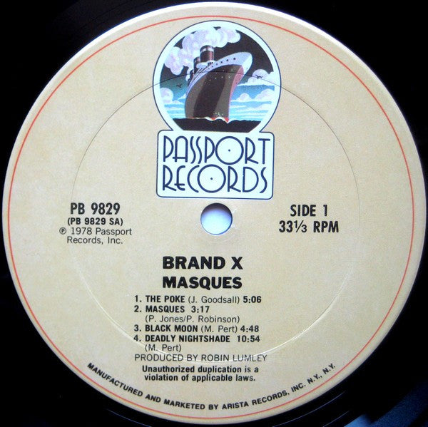 Release: Masques-Vinyl-US-1978-PB 9829-1894978