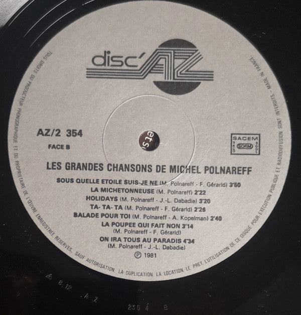 Les Grandes Chansons De Michel Polnareff