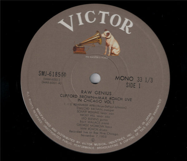 Raw Genius - Live At Bee Hive Chicago 1955 Vol 1