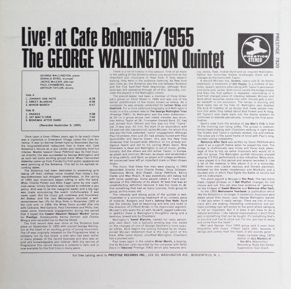 Live! At Cafe Bohemia/1955