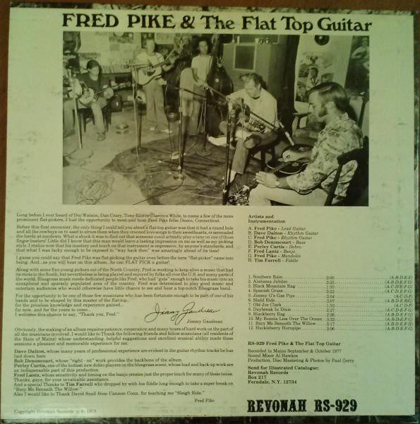 Fred Pike And The Flat Top Guitar