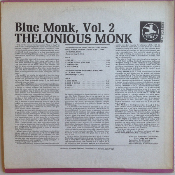 Blue Monk, Vol. 2