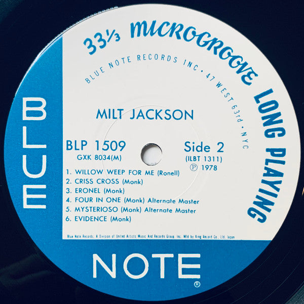 Milt Jackson With John Lewis, Percy Heath, Kenny Clarke, Lou Donaldson And The Thelonious Monk Quintet