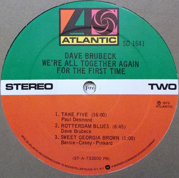 We're All Together Again For The First Time