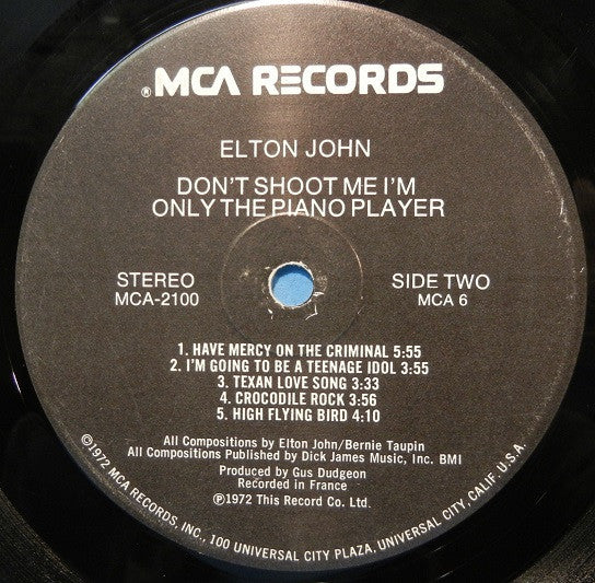 Don't Shoot Me I'm Only The Piano Player