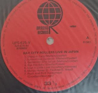 Bay City Rollers Live In Japan = ライヴ・イン・ジャパン