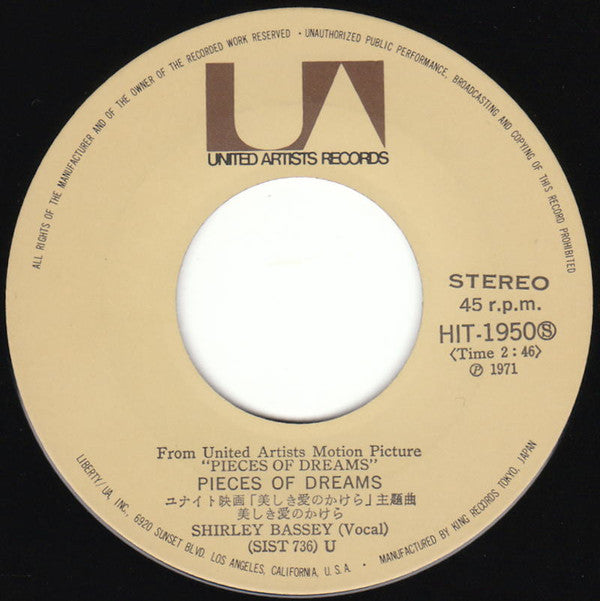 ダイヤモンドは永遠に = Diamonds Are Forever / 美しき愛のかけら = Pieces Of Dreams