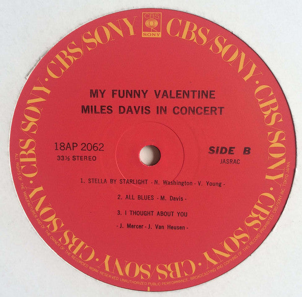 My Funny Valentine - Miles Davis In Concert