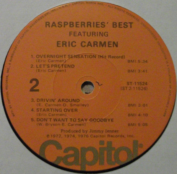 Raspberries' Best - Featuring Eric Carmen