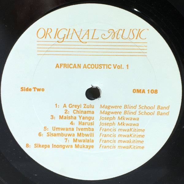 African Acoustic Vol.1 - Guitar Songs From Tanzania, Zambia & Zaire