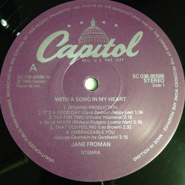 With A Song In My Heart...