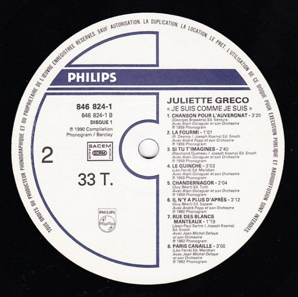 Je Suis Comme Je Suis