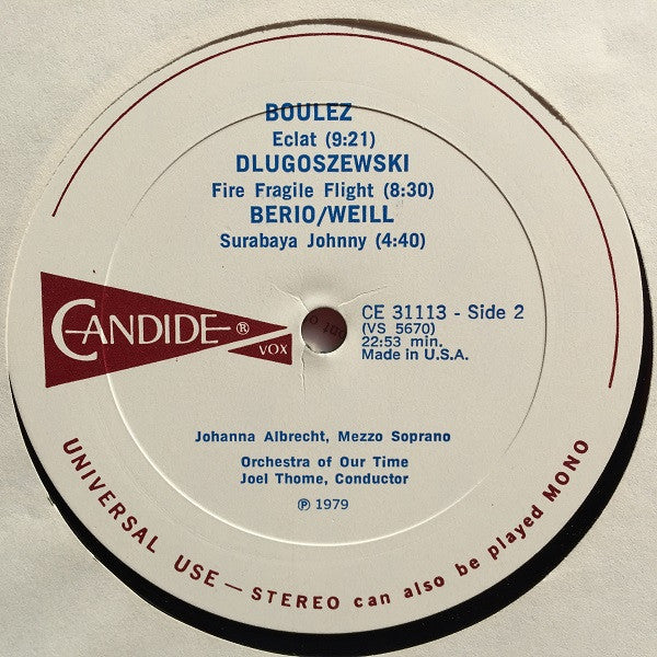 Night Music I / Eclat / Fire Fragile Flight / Surabaya Johnny