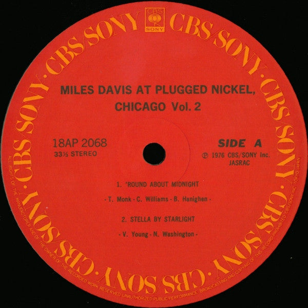 Miles Davis At Plugged Nickel, Chicago Vol.2