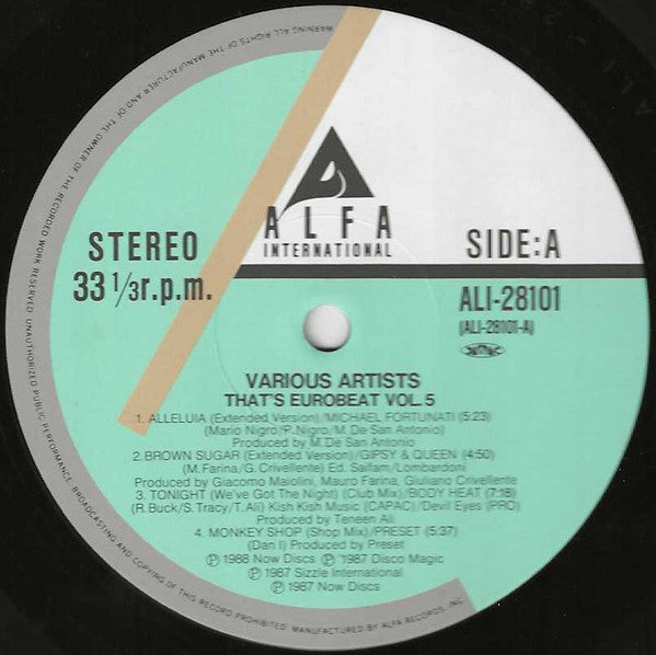 That's Eurobeat Vol. 5