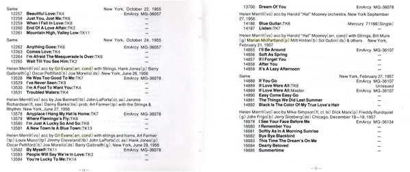 The Complete Helen Merrill On Mercury