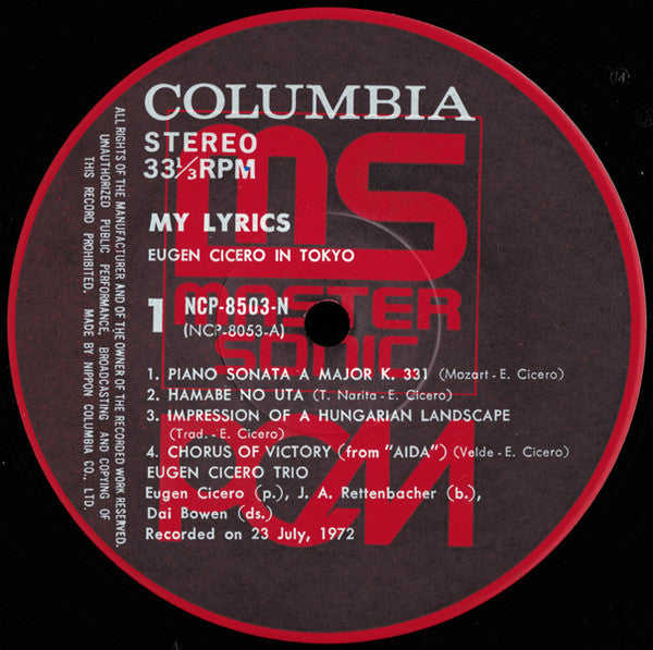 My Lyrics