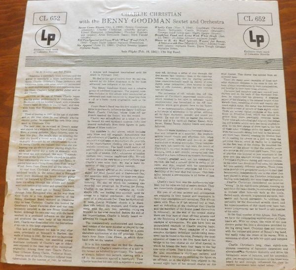 With The Benny Goodman Sextet And Orchestra