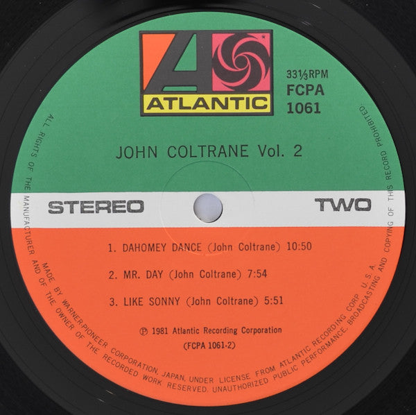 John Coltrane Vol. 2