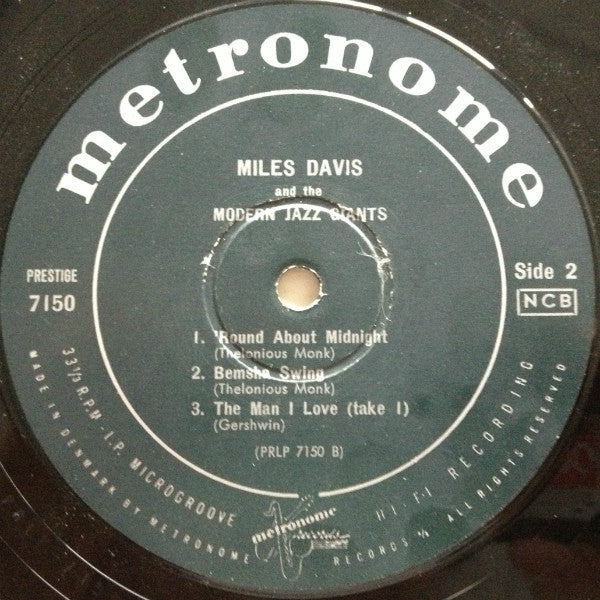 Miles Davis And The Modern Jazz Giants