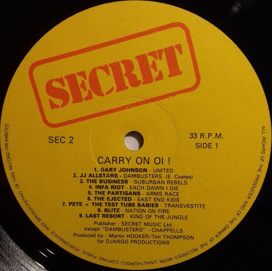 Carry On Oi!!