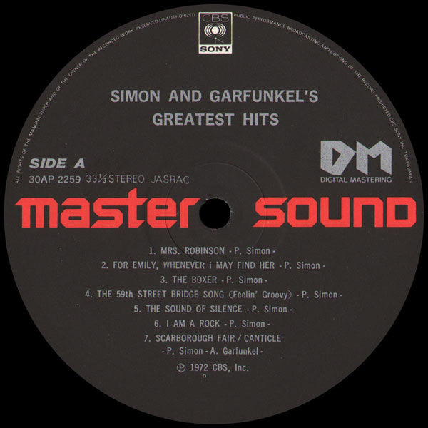 Simon And Garfunkel's Greatest Hits