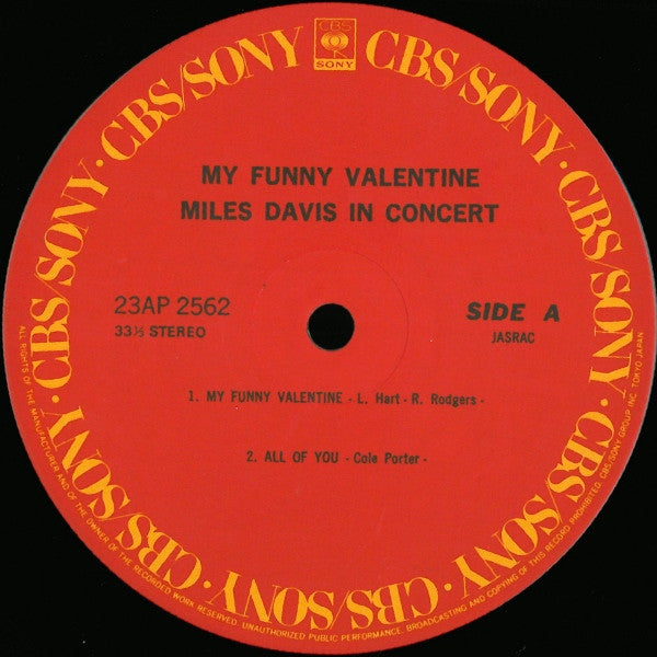 My Funny Valentine - Miles Davis In Concert