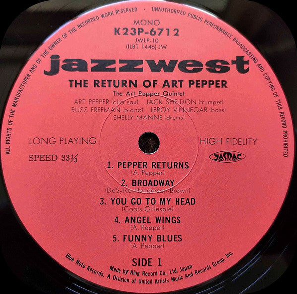 The Return Of Art Pepper