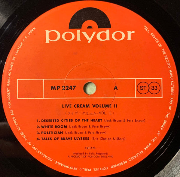 Live Cream Volume II