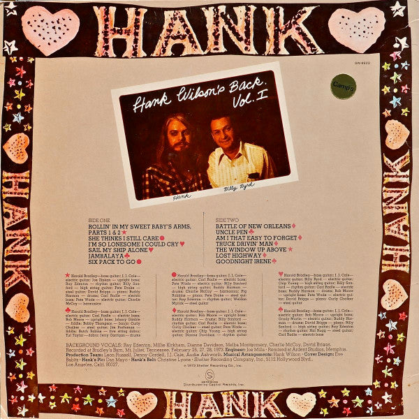 Hank Wilson's Back Vol. I