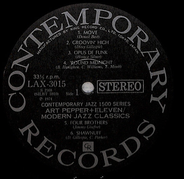 Art Pepper + Eleven (Modern Jazz Classics)