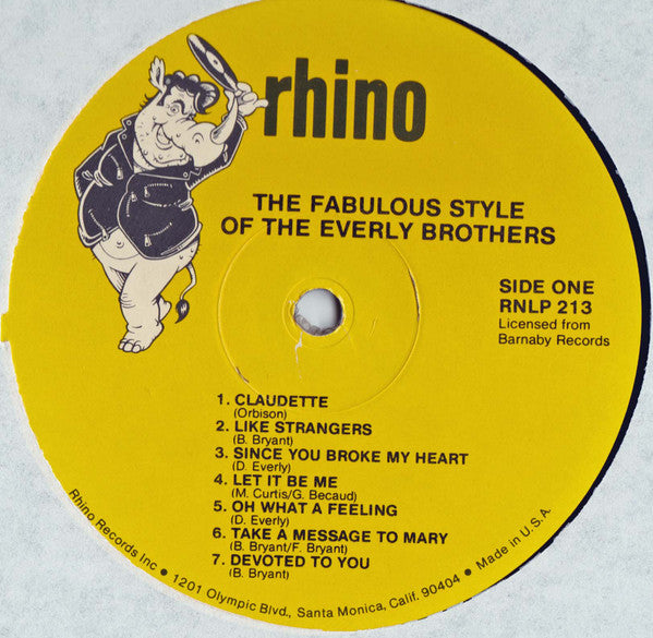 The Fabulous Style Of The Everly Brothers