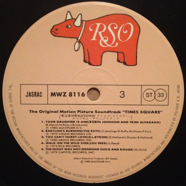 The Original Motion Picture Soundtrack "Times Square"