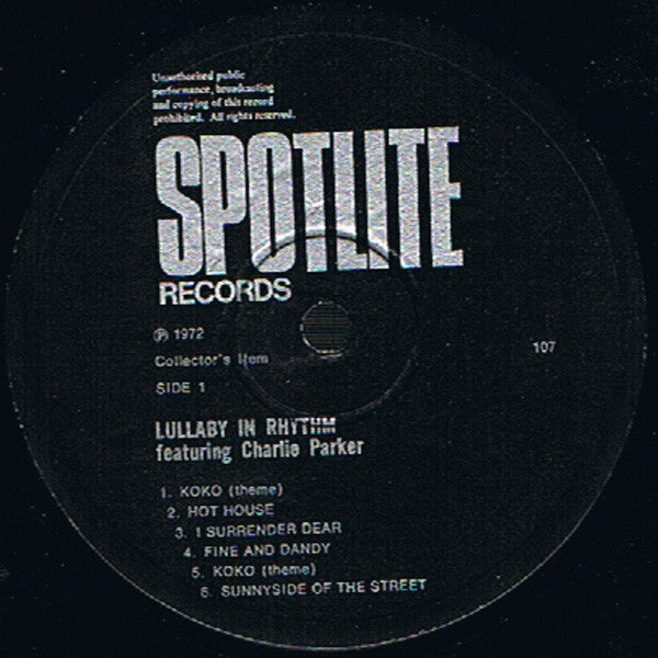 Lullaby In Rhythm Featuring Charlie Parker