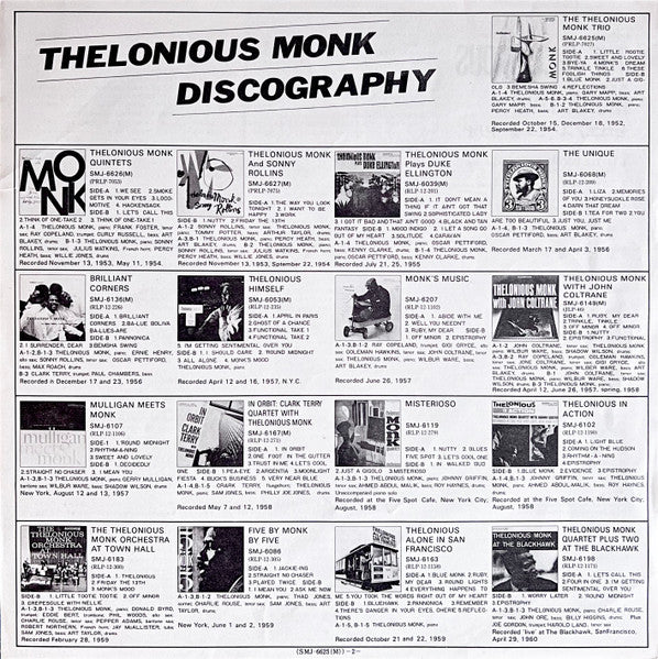 Thelonious Monk Trio = セロニアス・モンク・トリオ