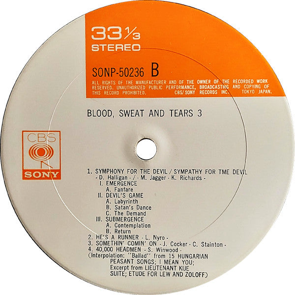 Blood, Sweat And Tears 3