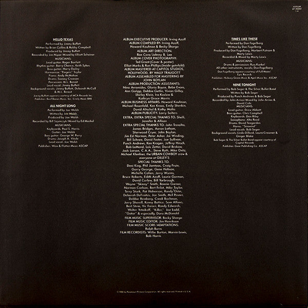 Urban Cowboy (Original Motion Picture Soundtrack)