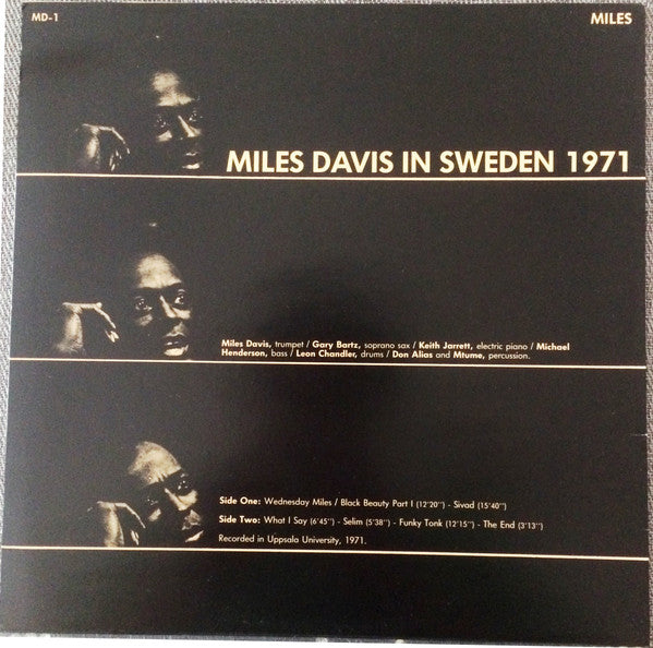 Miles Davis In Sweden 1971