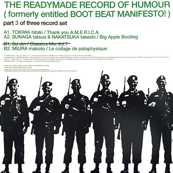 The Readymade Record Of Humour (Formerly Entitled Boot Beat Manifesto!)