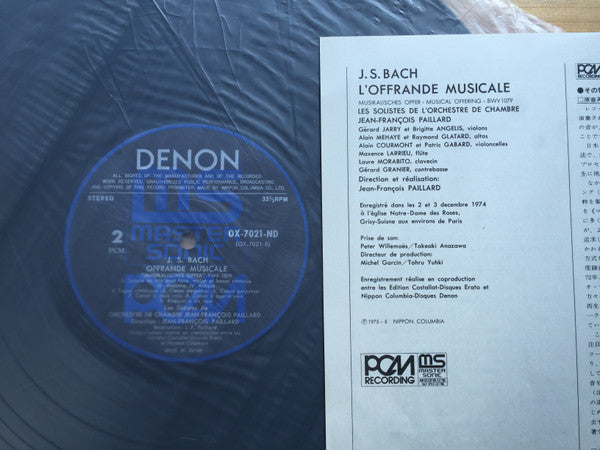 L'Offrande Musicale, BWV 1079