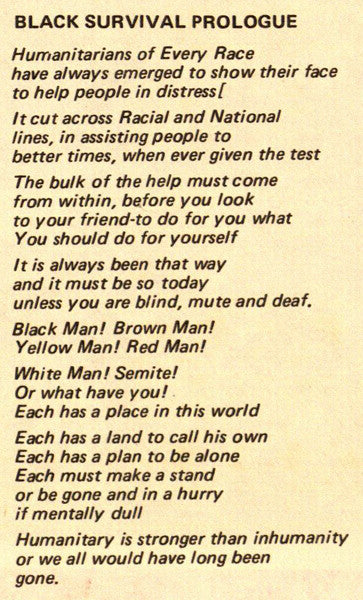 Black Survival - "The Sahel Concert" At Town Hall