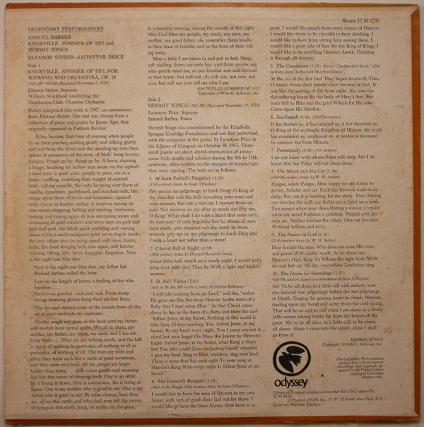 Knoxville "Summer Of 1915" / Hermit Songs