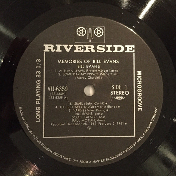 Memories Of Bill Evans