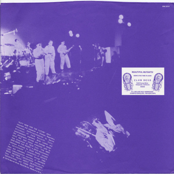 Duty Now For The Future