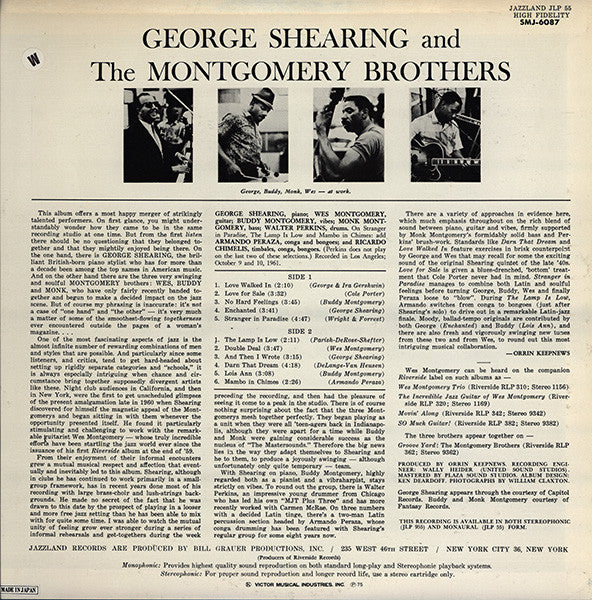 George Shearing And The Montgomery Brothers