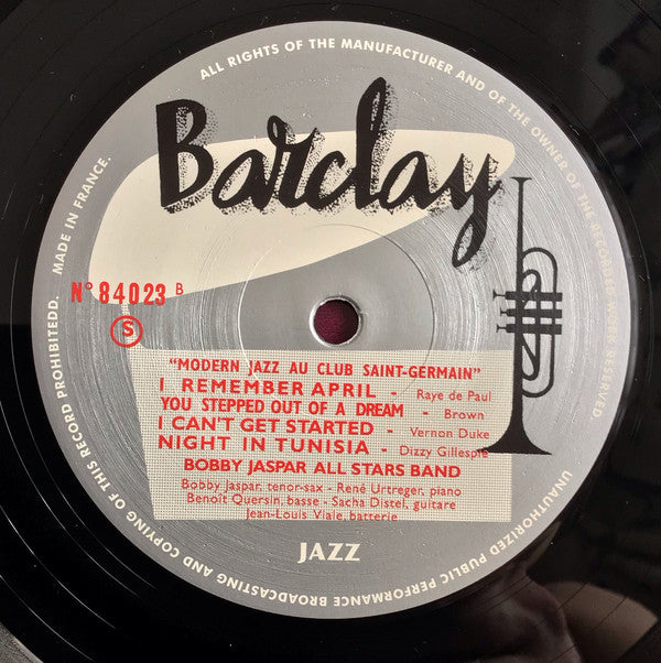 Modern Jazz Au Club Saint Germain