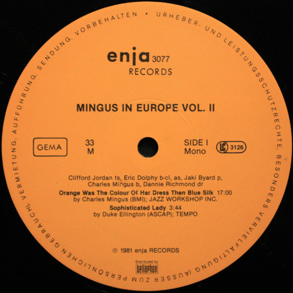 Mingus In Europe Volume II