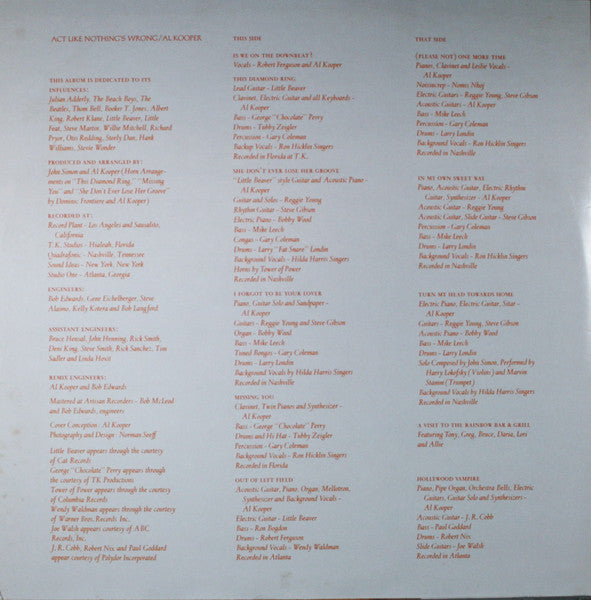 Act Like Nothing's Wrong