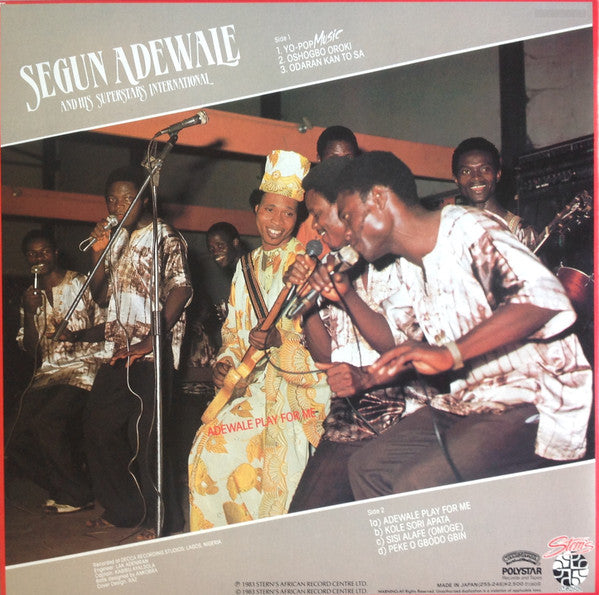 Adewale Play For Me = プレイ・フォー・ミー