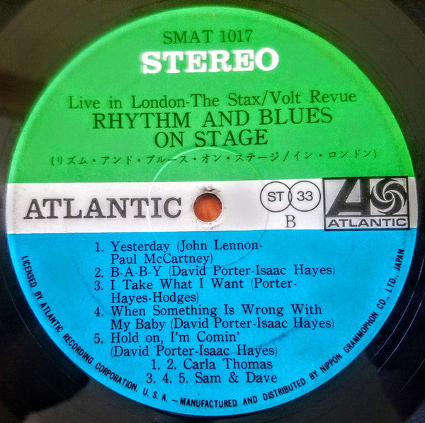 Live In London - The Stax/Volt Revue, Rhythm And Blues on Stage